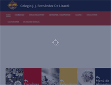 Tablet Screenshot of colegiofernandezdelizardi.com